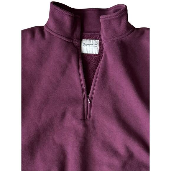 Abercrombie & Fitch Cropped Quarter Zip Sweatshirt - Picture 3 of 7
